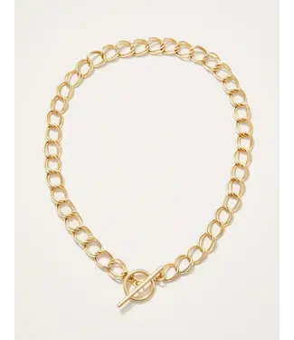 Spartina Everly Chain Toggle Necklace  17" Gold