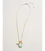 Coralie Charm Necklace 17"  Light Turquoise
