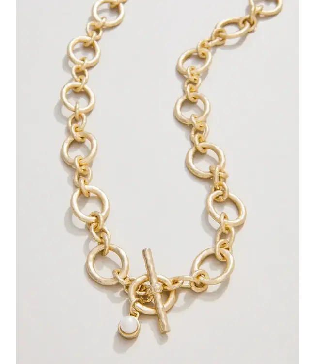 Spartina DeVaul Chain Toggle Necklace  18" Gold