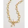 DeVaul Chain Toggle Necklace  18" Gold