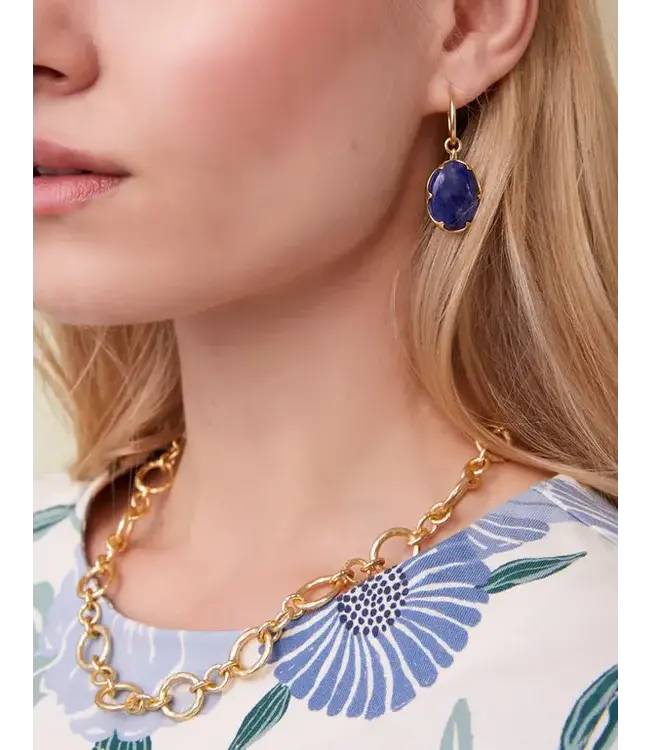 DeVaul Chain Toggle Necklace  18" Gold