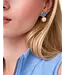 Karina Pearl Drop Earrings Blue