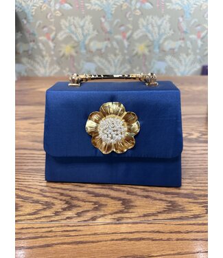 LISI LERCH LULU NAVY - POPPY with PEARL POUF