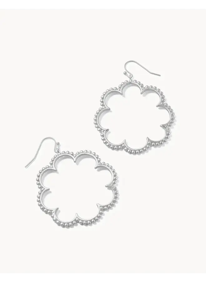 DOTTED DAISY EARRINGS SILVER