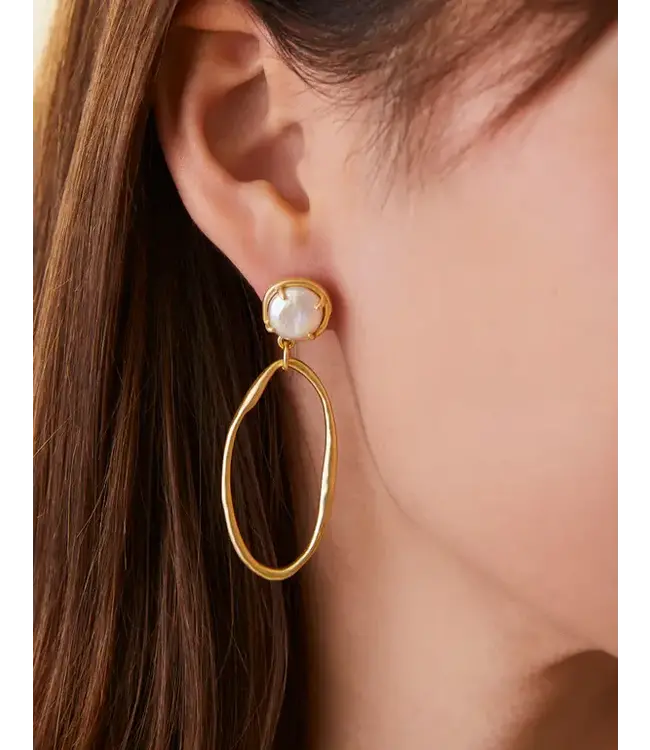 Spartina River Club Earrings Pearl