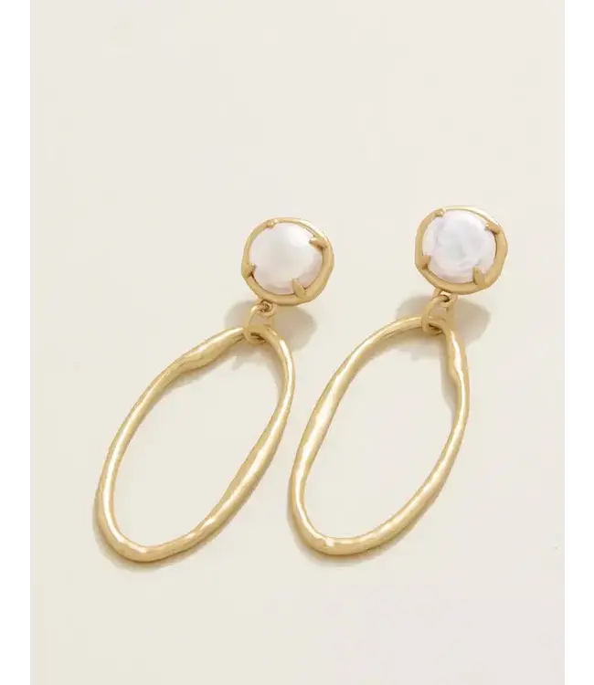 Spartina River Club Earrings Pearl