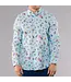 MENS LONG SLEEVE PRINTED LINEN SHIRT - UMBRELLAS