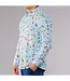 MENS LONG SLEEVE PRINTED LINEN SHIRT - UMBRELLAS