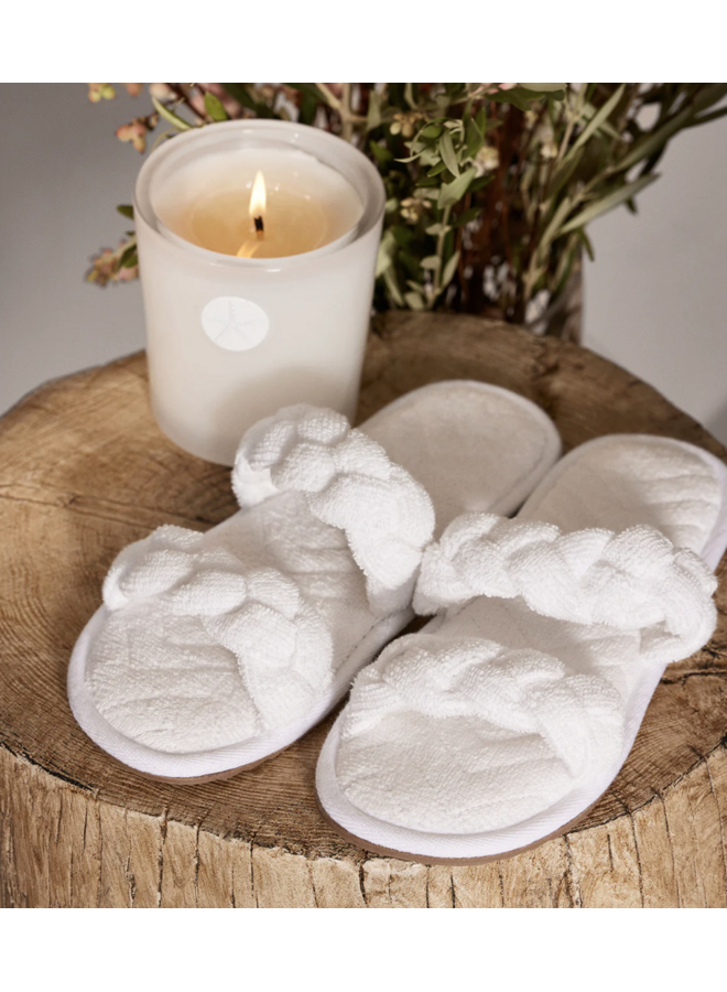 TOWEL TERRY BRAIDED SLIPPER