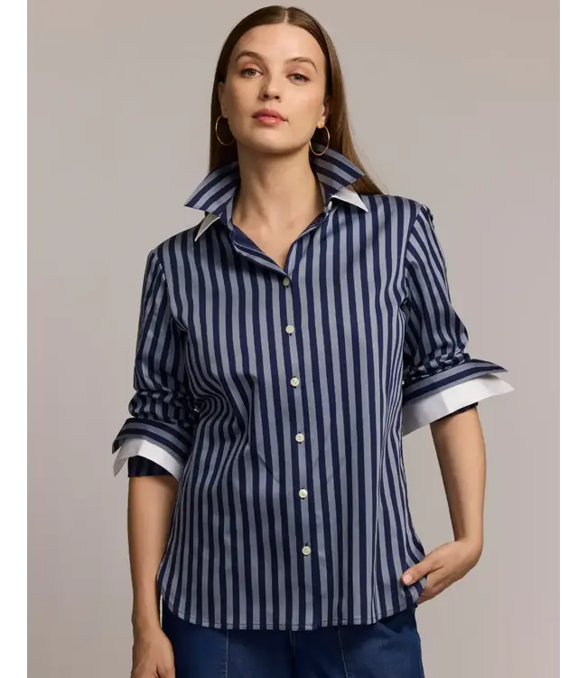 HINSON WU Margot Long Sleeve Stripe Shirt
