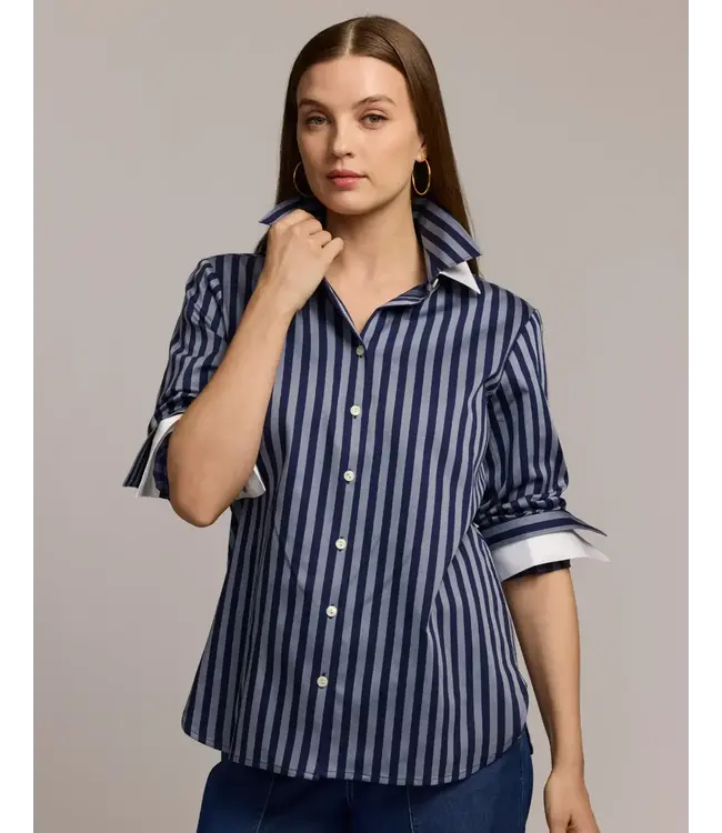 HINSON WU Margot Long Sleeve Stripe Shirt