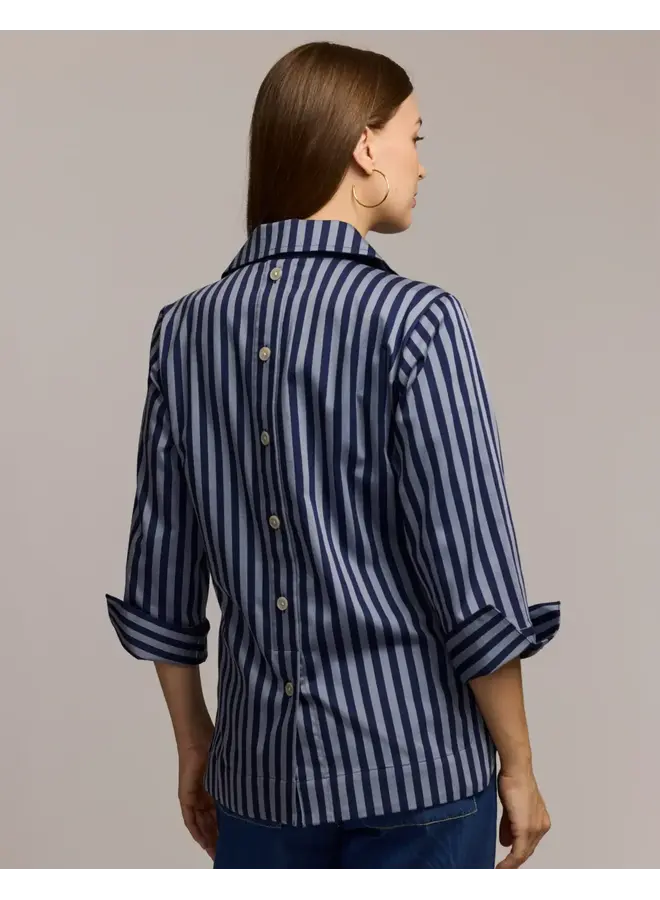 Aileen 3/4 Sleeve Classic Stripe Shirt
