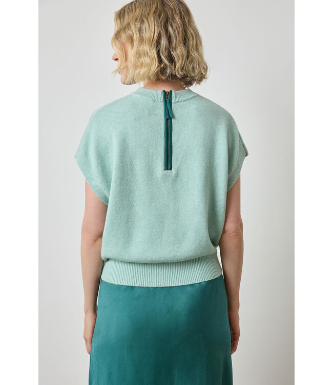 Lilla P BANDED BOTTOM WEDGE SWEATER