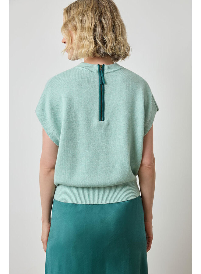 BANDED BOTTOM WEDGE SWEATER