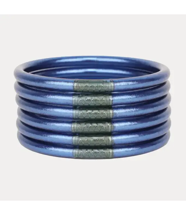 BuDhaGirl All Weather Bangles (Set of 6) - Serenity Prayer