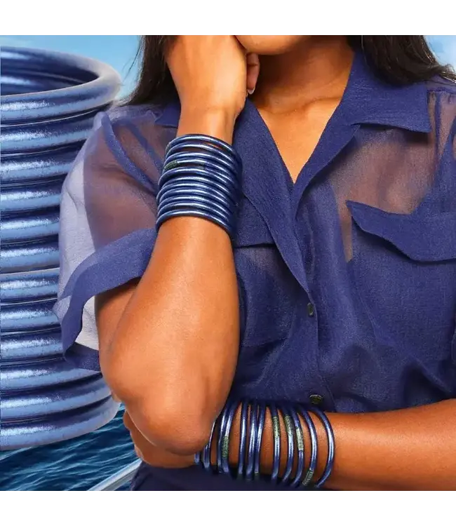 BuDhaGirl All Weather Bangles (Set of 6) - Serenity Prayer