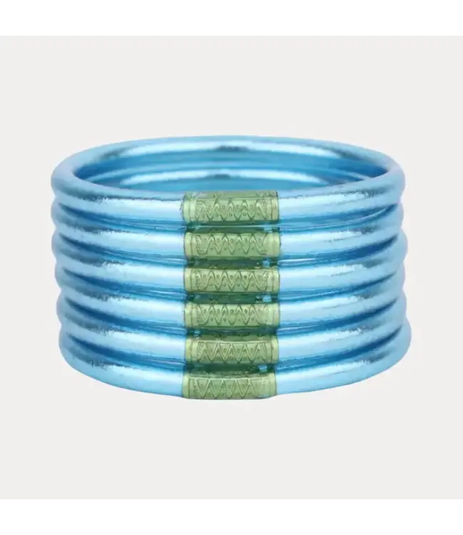 BuDhaGirl All Weather Bangles (Set of 6) - Serenity Prayer