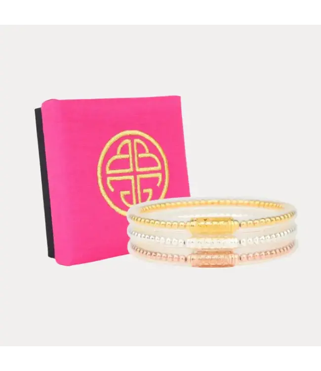 BuDhaGirl All Weather Bangles® (Set of 3) - Serenity Prayer