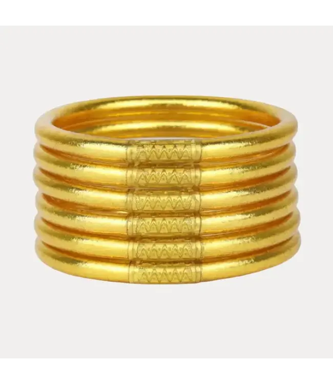 BuDhaGirl All Weather Bangles (Set of 6) - Serenity Prayer