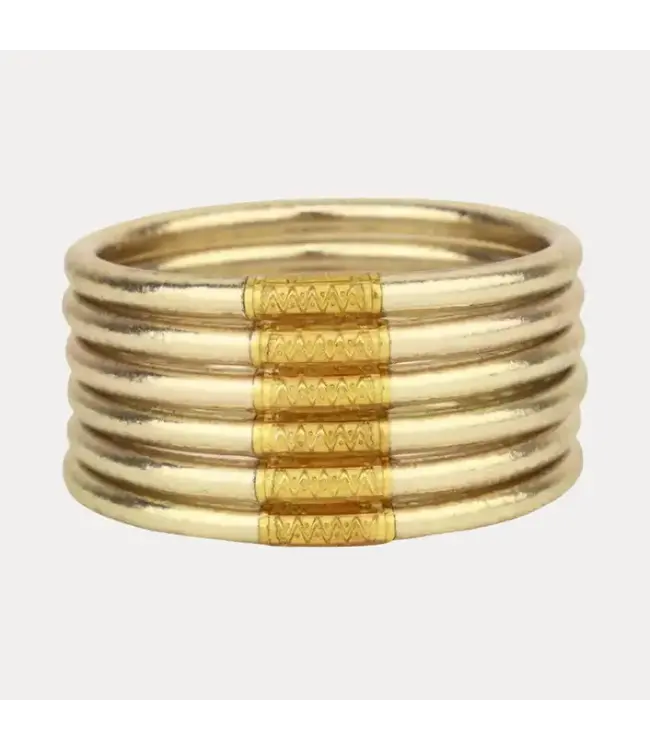 BuDhaGirl All Weather Bangles (Set of 6) - Serenity Prayer