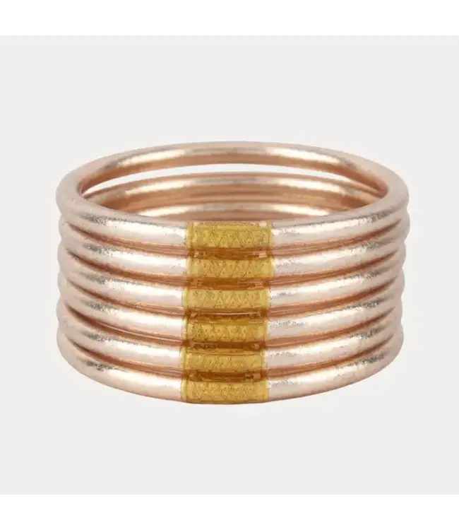 BuDhaGirl All Weather Bangles (Set of 6) - Serenity Prayer