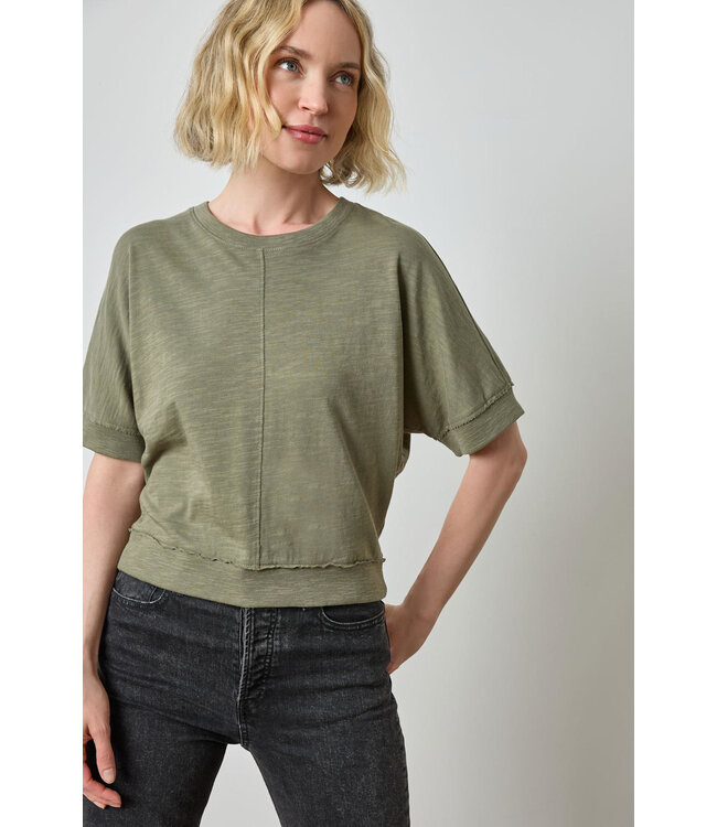 Rib Trim Short Sleeve