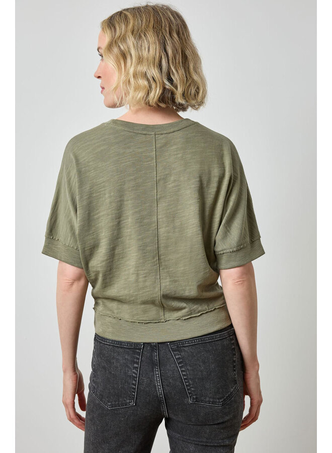 Rib Trim Short Sleeve