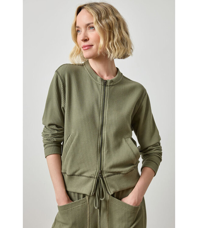 Lilla P Bomber Zip Cardigan