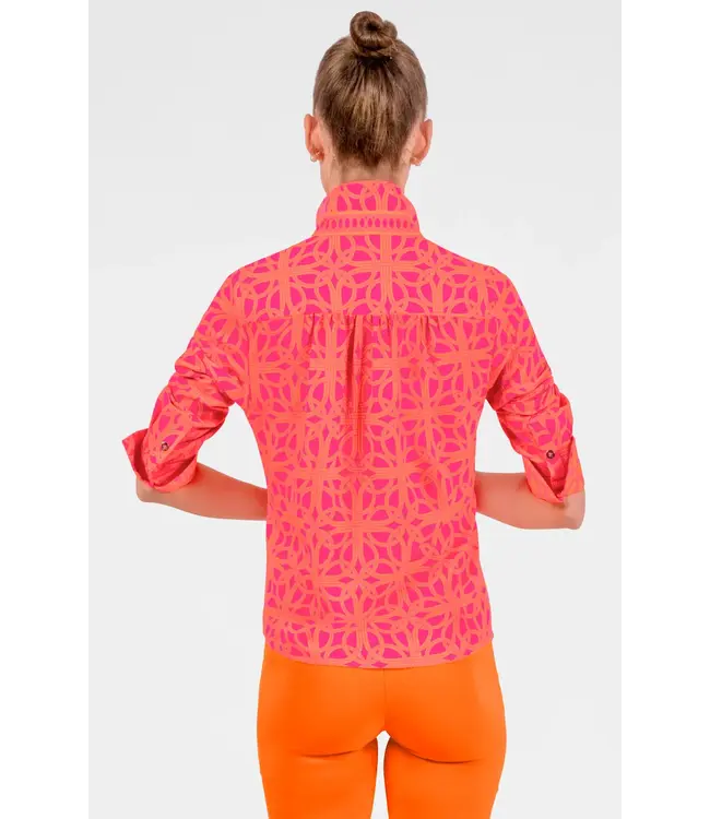 Gretchen Scott Ruffle Rumble Blouse - Ring Toss