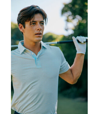 Southern Tide M SS Brrreeze Meadowbrook Stripe Polo