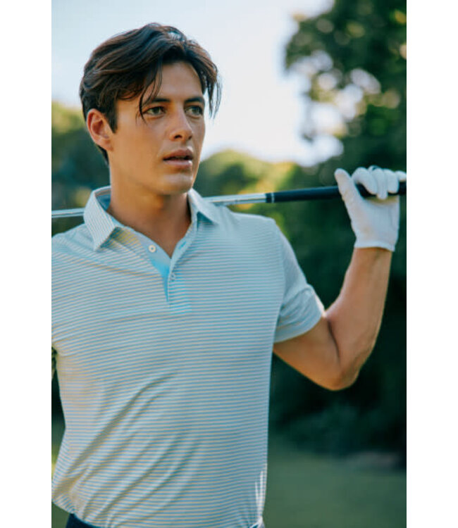 Southern Tide M SS Brrreeze Meadowbrook Stripe Polo
