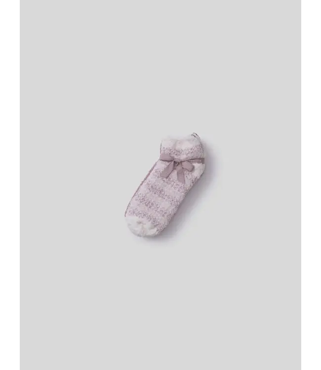Barefoot Dreams CozyChic Heathered Stripe Ankle Sock Set ONE SIZE, Teaberrry Multi