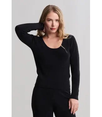 Barefoot Dreams CCUL Ribbed Scallop Scoop Neck
