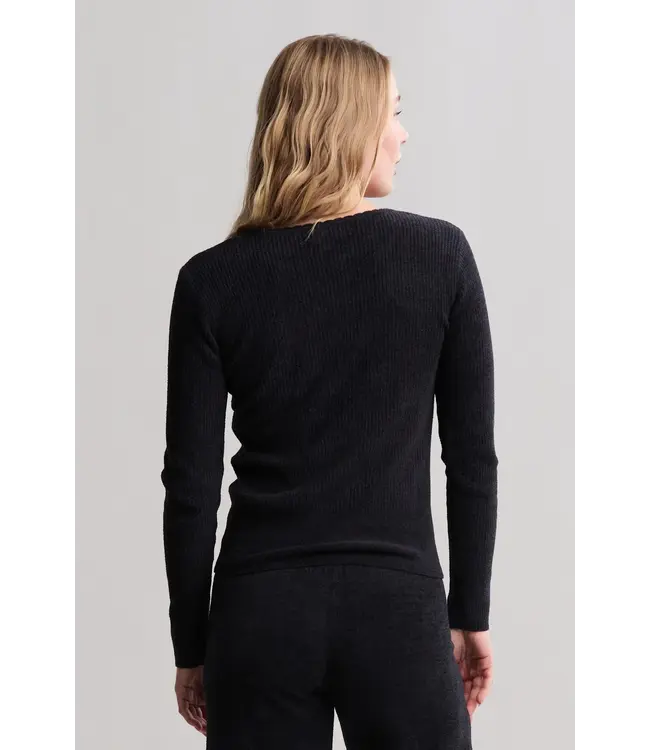 Barefoot Dreams CCUL Ribbed Scallop Scoop Neck