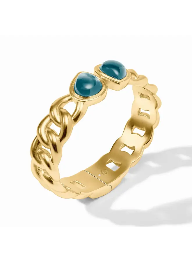 Dolce Hinge Bangle-Iridescent Montana Blue-OS
