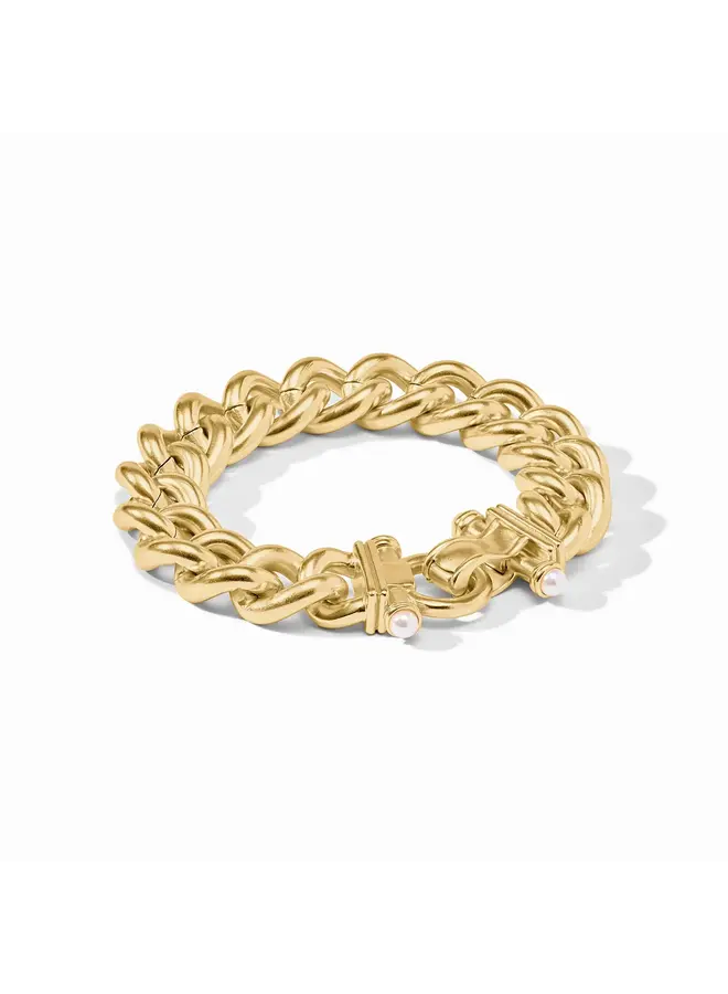 Dolce Link Bracelet-Pearl-L