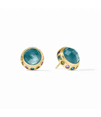 Julie Vos Rainbow Stud-Iridescent Montana Blue