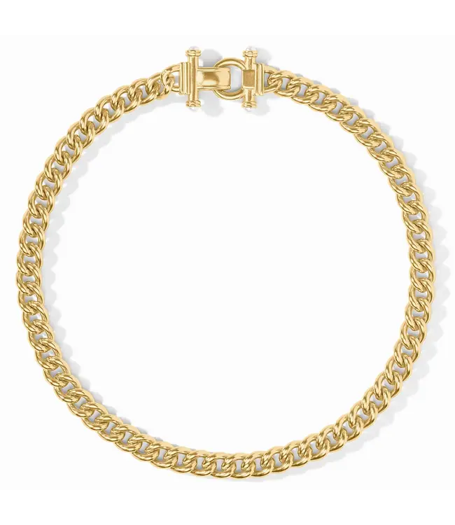 Julie Vos Dolce Demi Link Necklace-Pearl