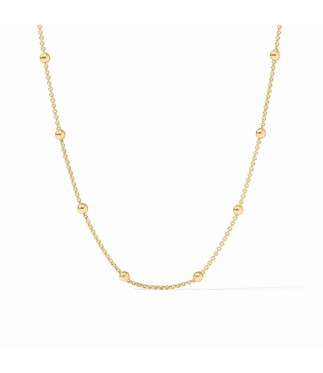 Julie Vos Solara Delicate Station Necklace - 18.5 in gold