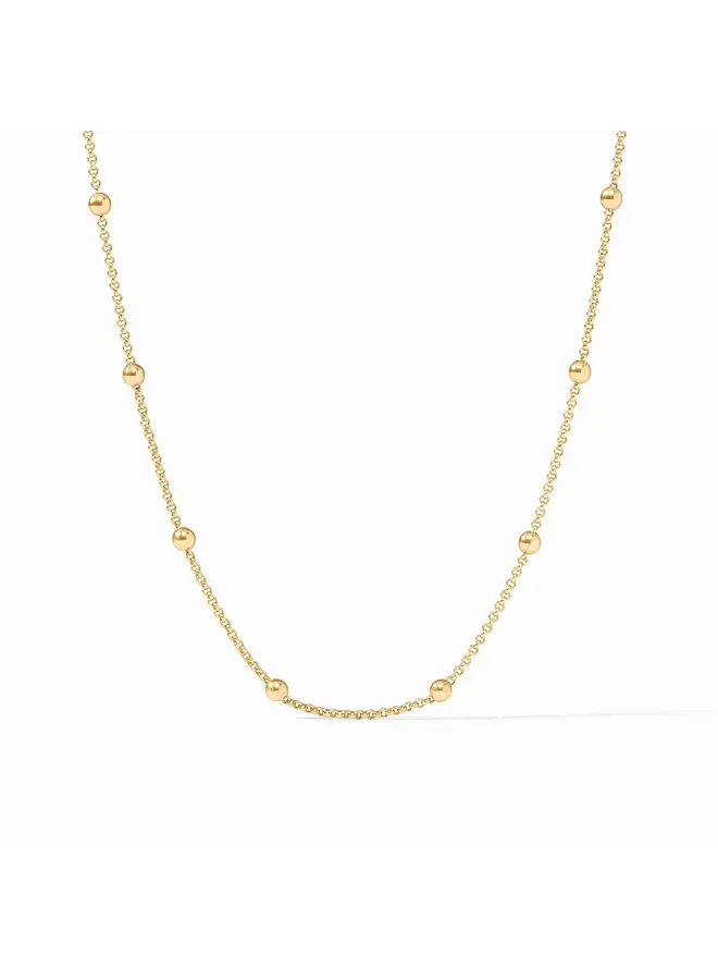 Solara Delicate Station Necklace - 18.5 in gold