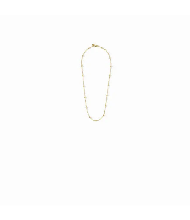 Solara Delicate Station Necklace - 18.5 in gold