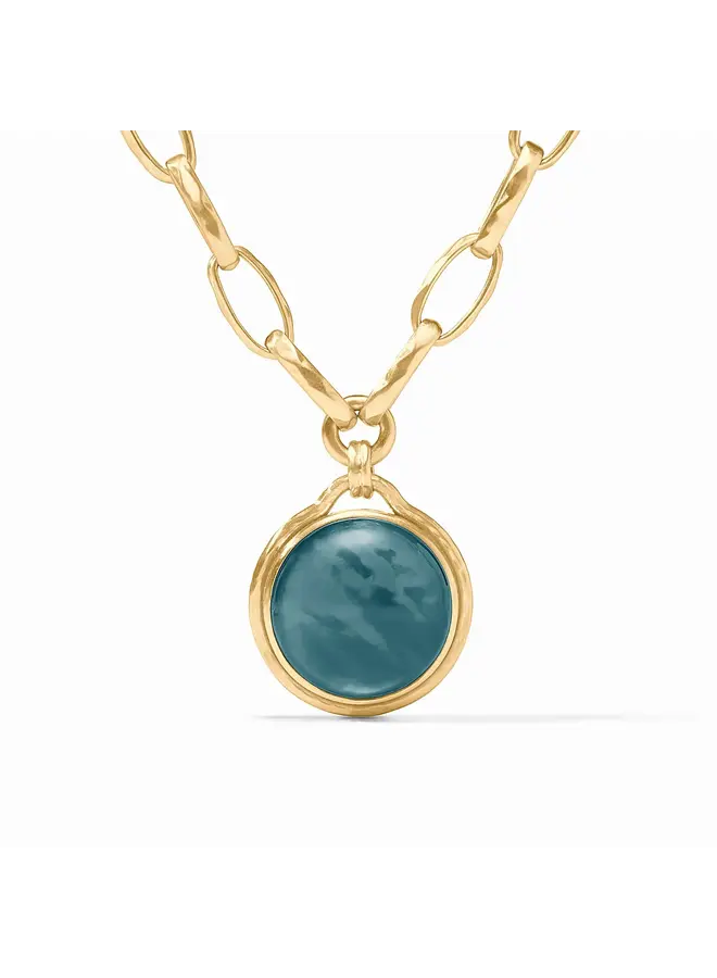 Solara Statement Necklace-Iridescent Montana Blue