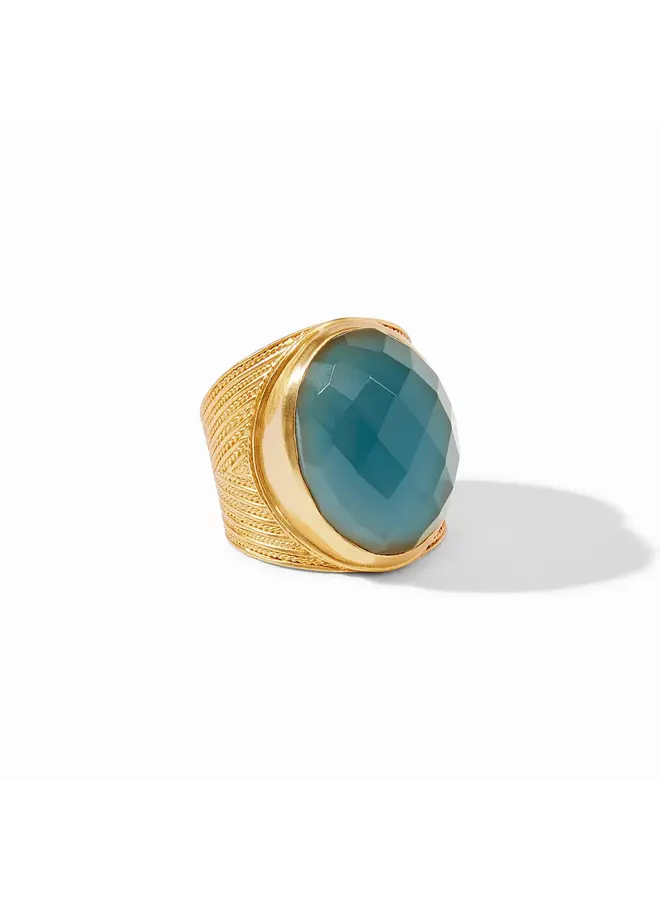 Verona Statement Ring-Iridescent Montana Blue size 8