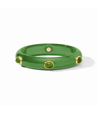 Julie Vos Carnaby Stone Bangle-Palmetto Green-M