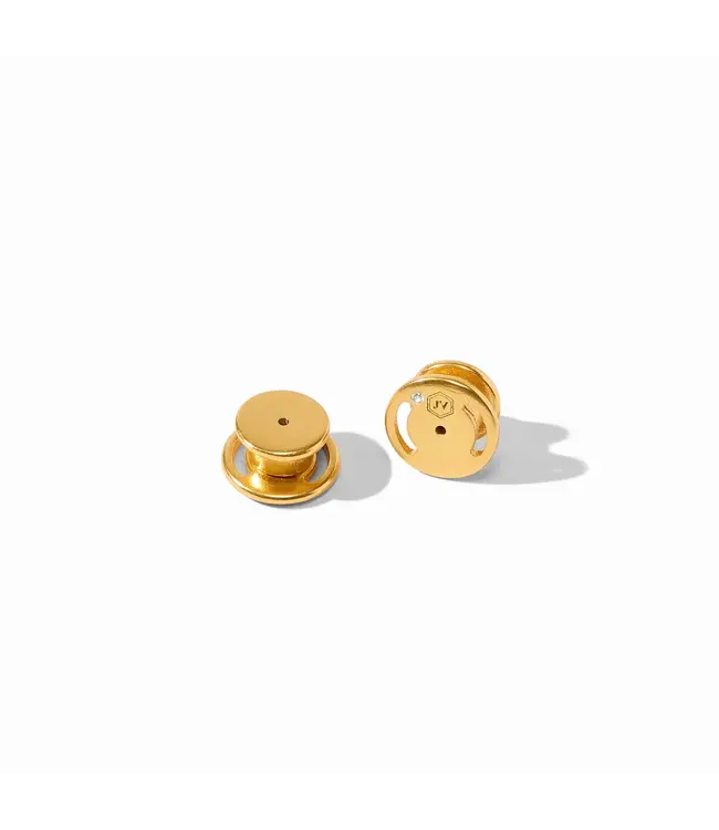 Julie Vos Solara Stone Stud-Iridescent Clear Crystal-OS