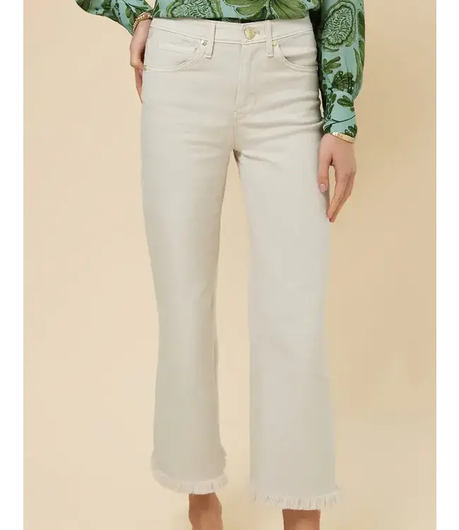 Spartina Nayla Fringe Wide Leg Crop Jean