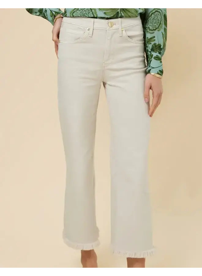 Nayla Fringe Wide Leg Crop Jean