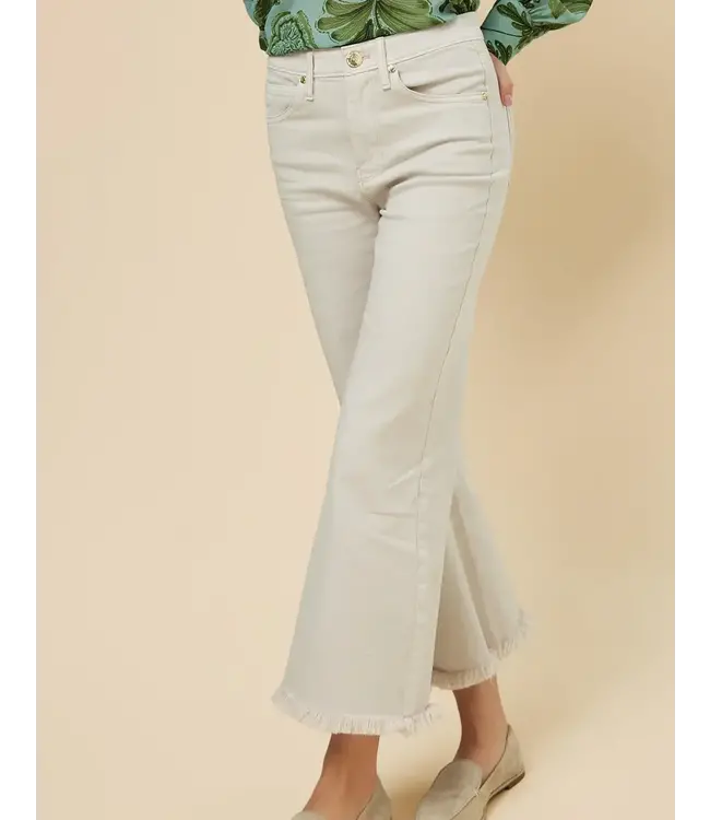 Nayla Fringe Wide Leg Crop Jean