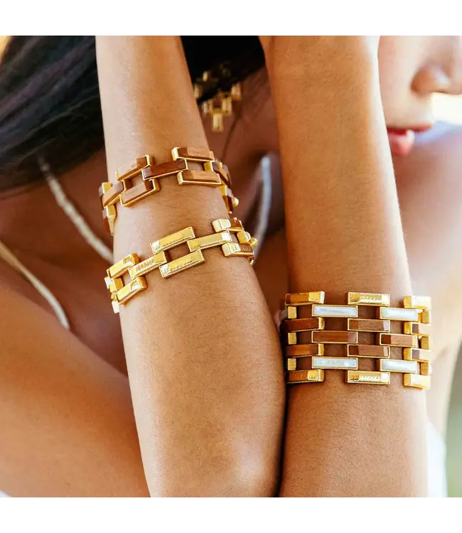 Pathway Link Bracelet, 7.5" - Teak