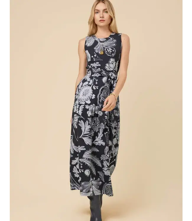 Spartina ATALIA MIDI DRESS SERPENTINE FOLIAGE